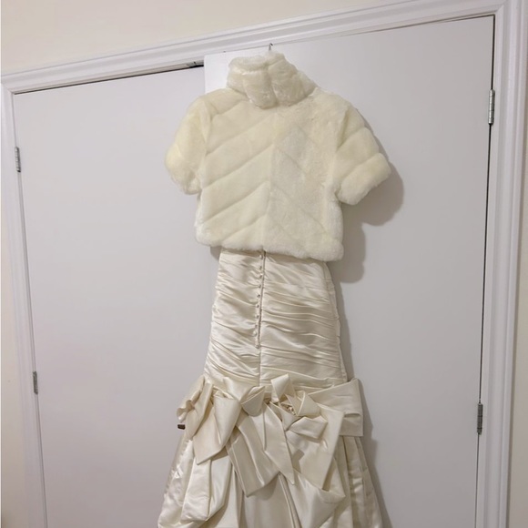 Wedding dress + Veil + Coat - Picture 7 of 7